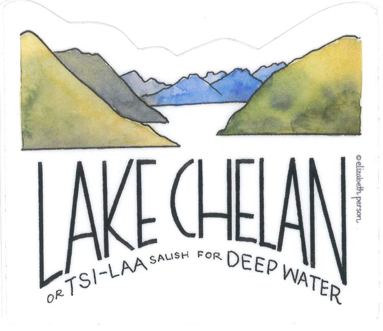 Sticker-Lake Chelan : E Person