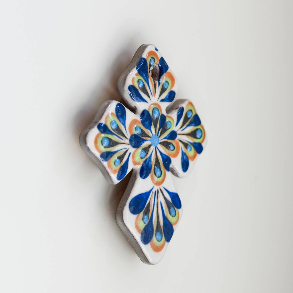 San Antonio Small Ceramic Cross