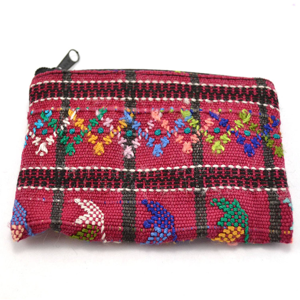Upcycled Zipper Coin Bag - Small