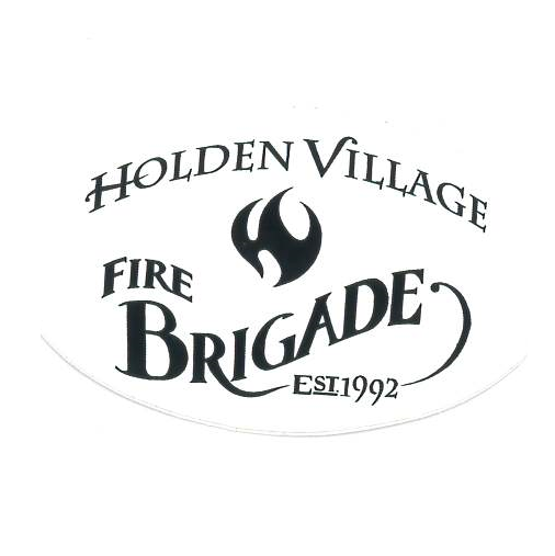 Sticker-Fire Brigade : White Oval