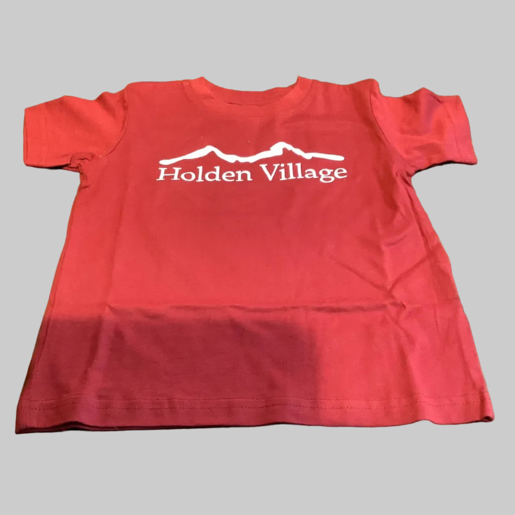 Red S/S T with 'Holiden Village' logo 