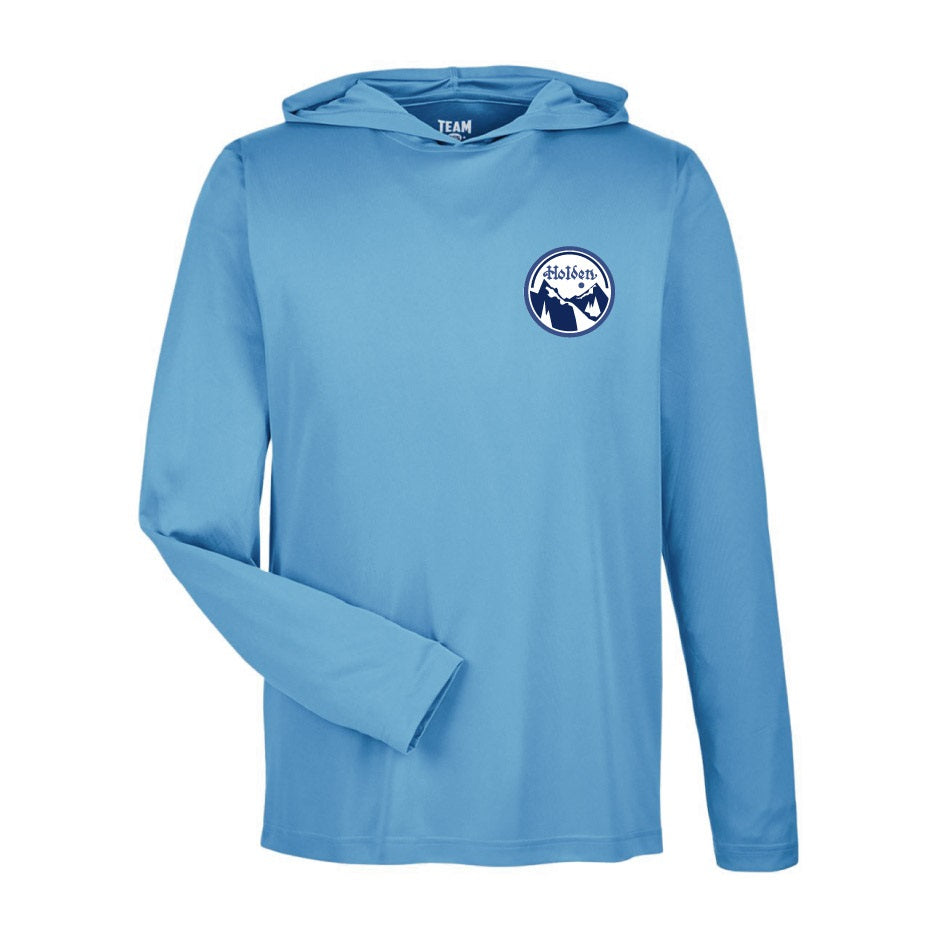 HV Round Blue Logo - L/S T Hoodie Sport-Tek UV