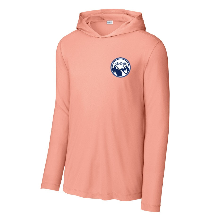 HV Round Blue Logo - L/S T Hoodie Sport-Tek UV