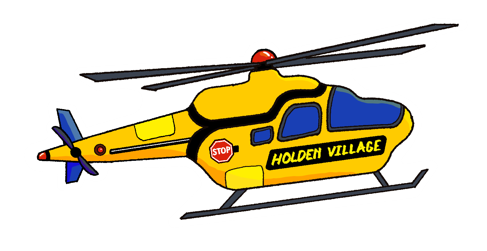 Sticker-The Helicopter Bus