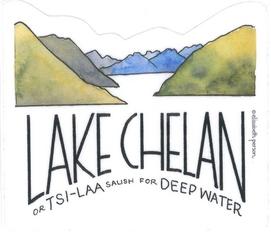 Sticker-Lake Chelan : E Person