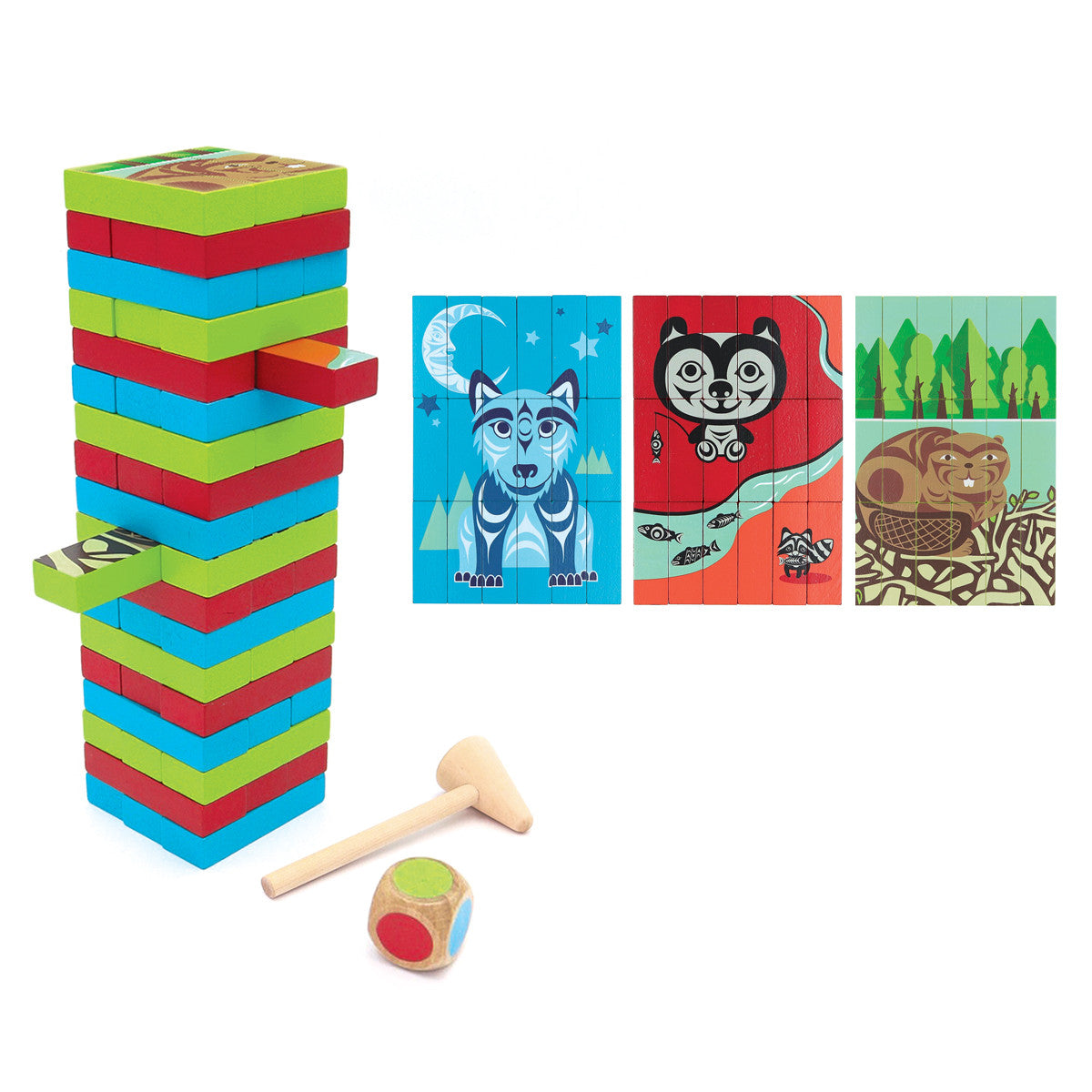 Wood Block Set - Indigenous Animals