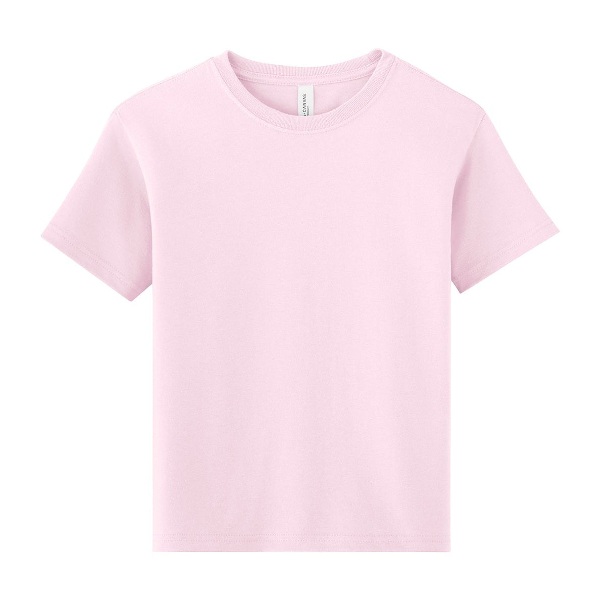 Plain pink t-shirt on a white background