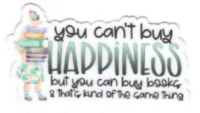 Sticker - You Can't Buy Happiness...Books