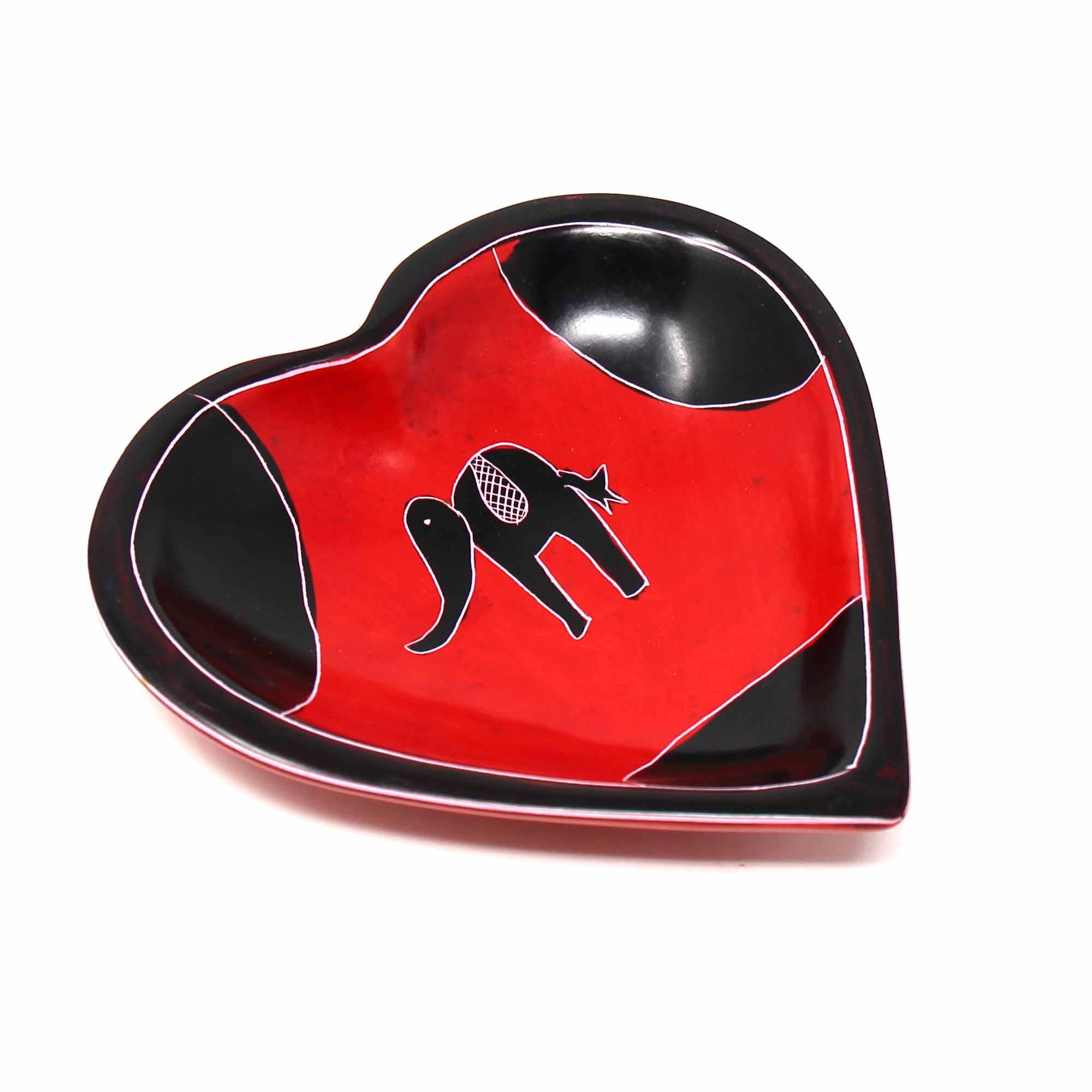 Soapstone Heart Bowls 5"