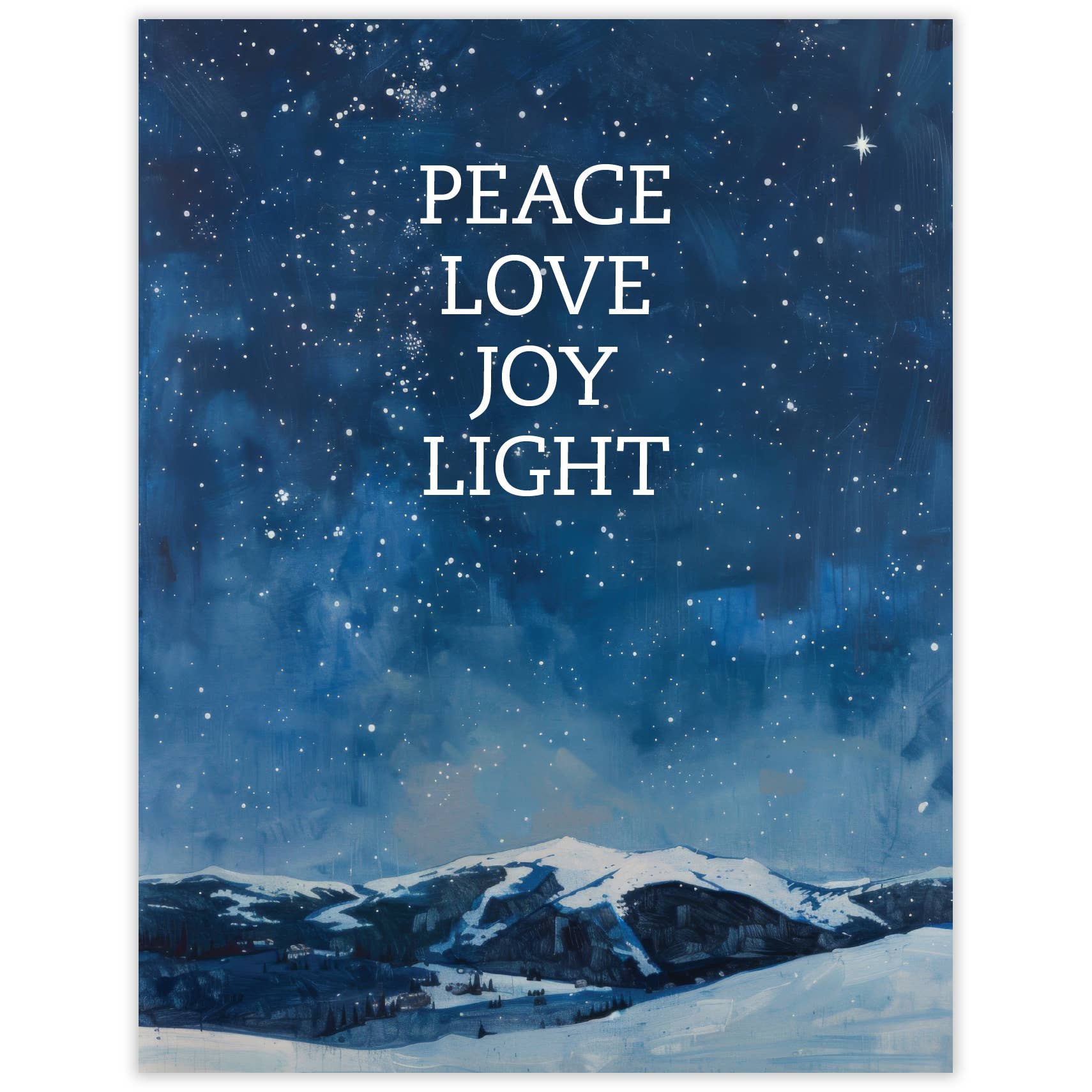 Mountain Love Holiday Season's Greetings Card